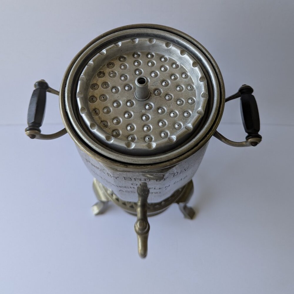 Antique Coffee Percolator Somech Noflen Ladies Association Hebrew 1921 - Picture 6 of 16